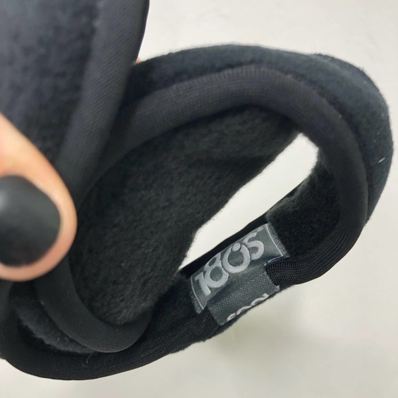 180s NEW Men Tec Fleece Behind The Head Ear Warmer Black One Size Winter Snow - Picture 9 of 15